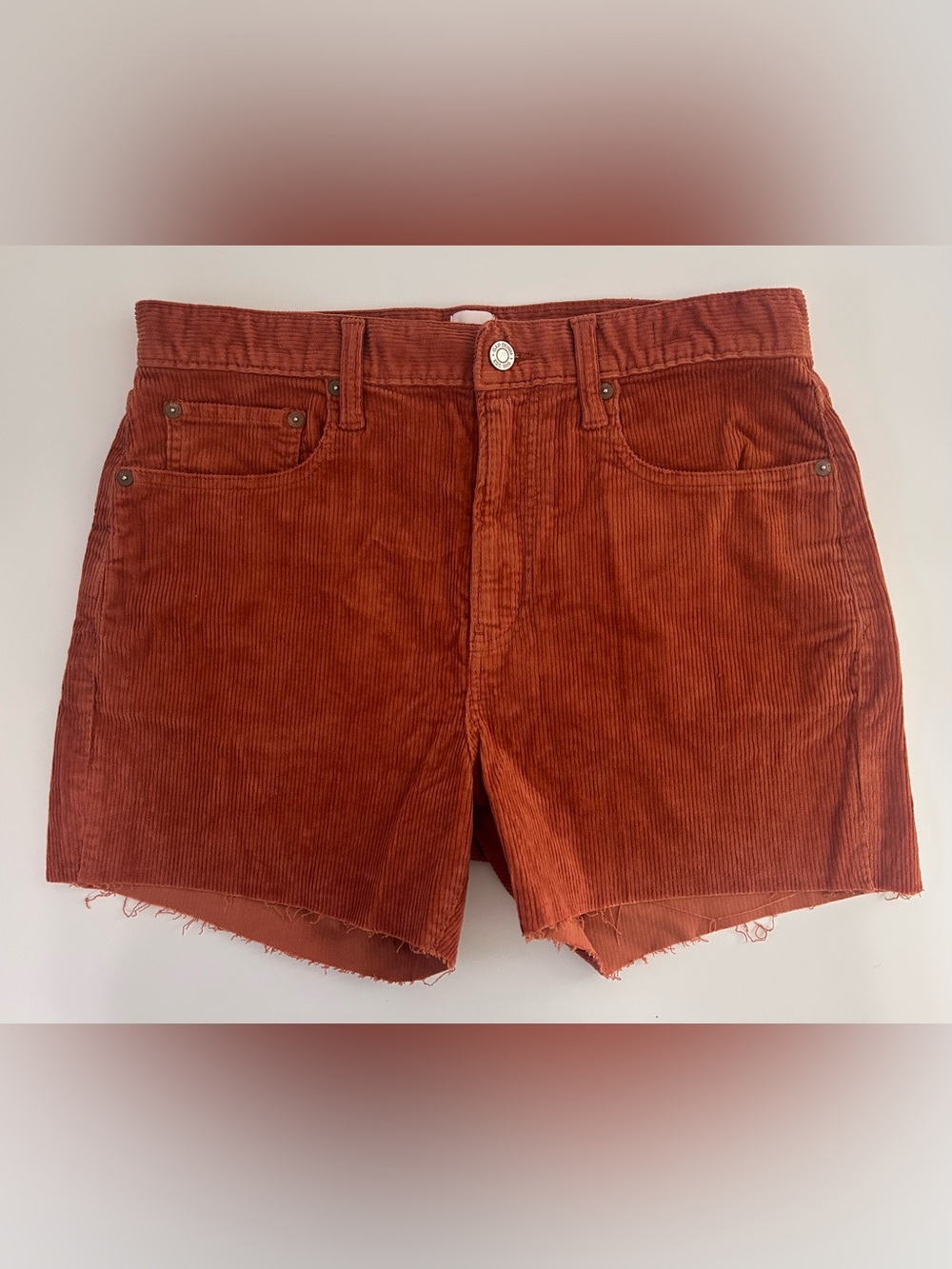 GAP Rust Corduroy Women's Shorts 6/28 NWOT - Picture 2 of 7
